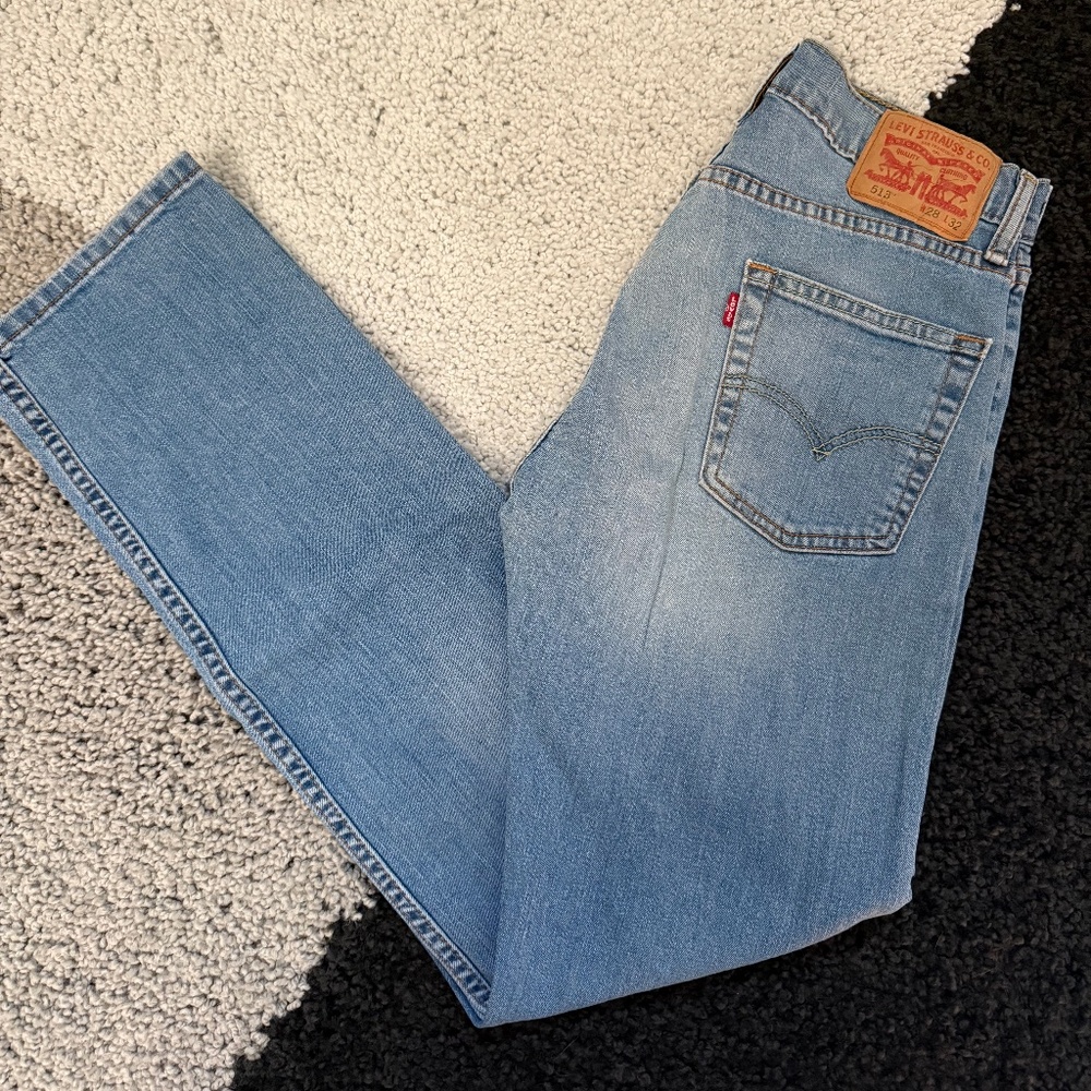 Levis 513 Mens slim Straight Fit Jeans 28x32